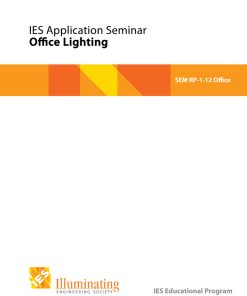 Intermediate Seminar: RP-1-12-ANSI/IES - Office Lighting - Student Materials