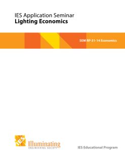 Intermediate Seminar: RP-31-14 - Lighting Economics – Student Materials