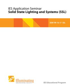 Intermediate Seminar: TM-16-17 - Solid State Lighting Sources and Systems (SSL) – Student Materials