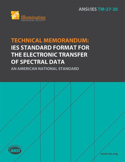 Technical Memorandum: IES Standard Format for the Electronic Transfer of Spectral Data