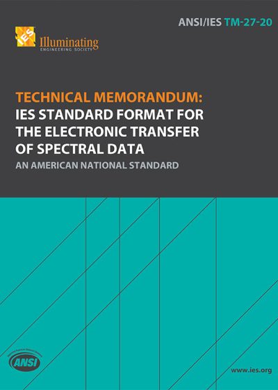 Technical Memorandum: IES Standard Format for the Electronic Transfer of Spectral Data