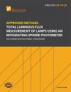 Approved Method: Total Luminous Flux Measurement of Lamps Using an Integrating Sphere Photometer