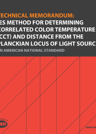 TM-40-24 | Technical Memorandum: IES Method for Determining Correlated Color Temperature (CCT) and Distance from the Planckian Locus of Light Sources