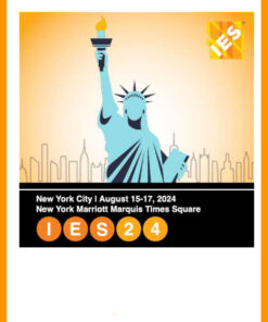 IES24 logo | IES24 The Lighting Conference | New York City | August 15-17, 2024 | New York Marriott Marquis Times Square